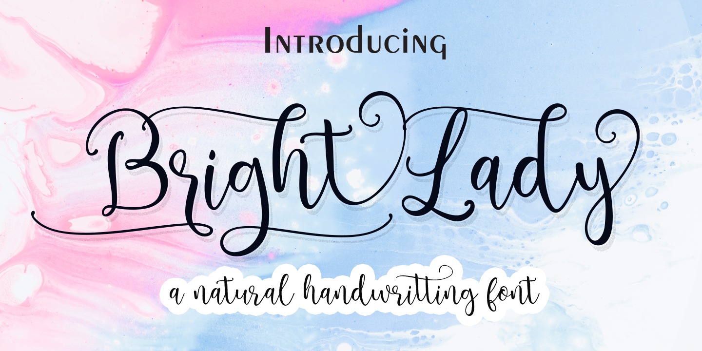 Bright Lady Font preview